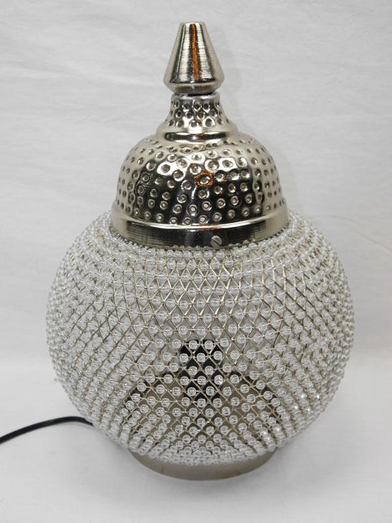 tempo Gelijkenis Nieuw maanjaar SENSE Lamp - Marokkaanse tafellampen - Oosterse lamp - Binnenverlichting -  Kralen lamp... | bol.com