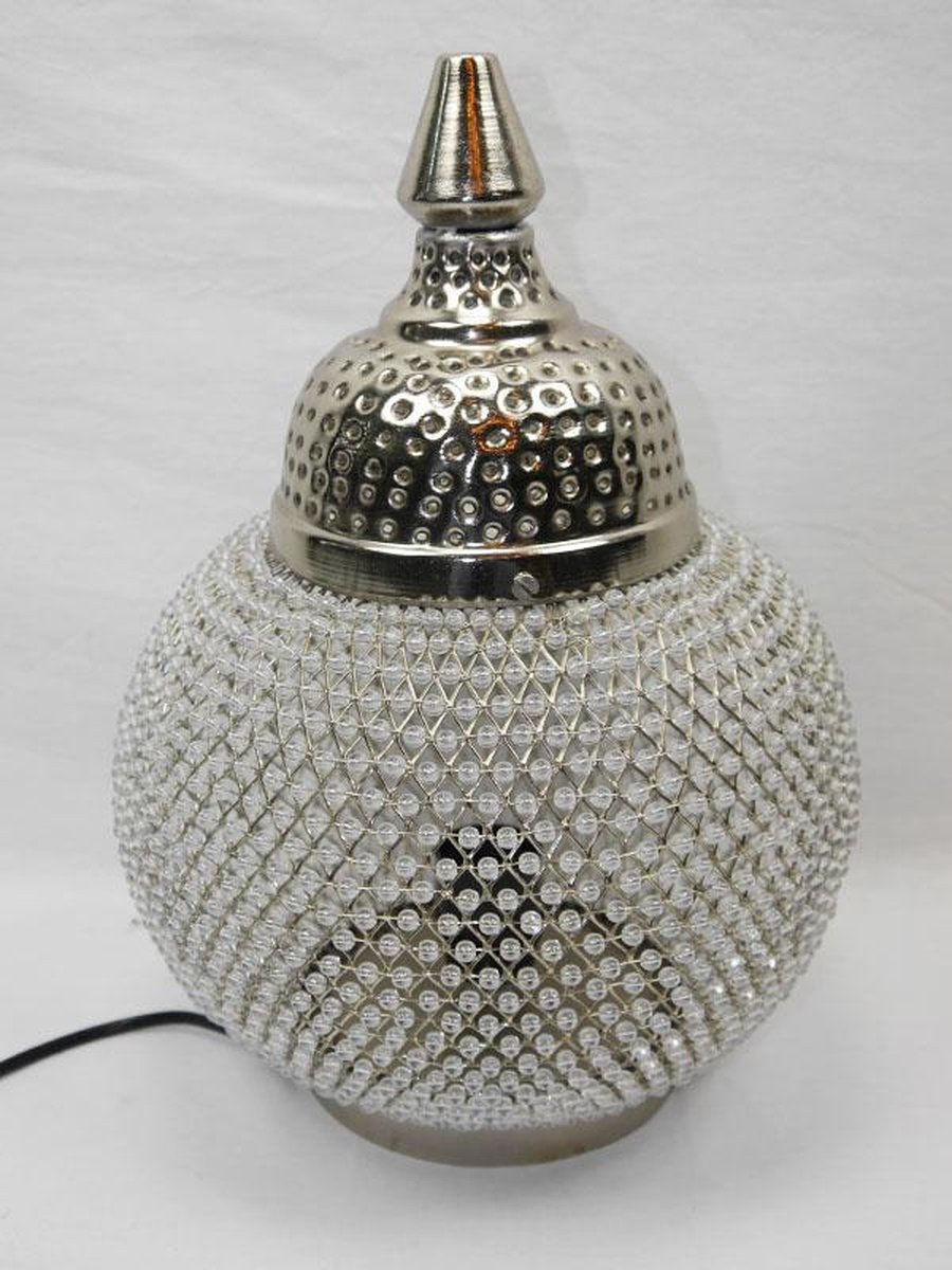SENSE Lamp - Marokkaanse tafellampen - Oosterse lamp - Binnenverlichting -  Kralen lamp... | bol.com