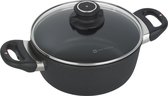 Swiss Diamond Braadpan (Casserole)  Inductie - incl. Deksel - Ø 20 cm - 3 Liter - Zwart