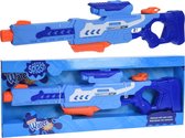 2x Waterpistolen/waterpistool blauw van 77 cm kinderspeelgoed - waterspeelgoed van kunststof - grote waterpistolen