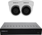 Sitcon | Full HD UTP (2X) Dome camera set - Easy - met POE NVR recorder