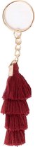 DOIY Sleutelhangers Keyring Tassels Rood