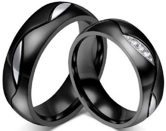 Jonline Prachtige Ringen voor hem en haar| Trouwringen|Vriendschapsringen|Relatieringen|Set Ringen - Jonline