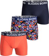 Björn Borg Heren Onderbroek 3-Pack SHORTS SAMMY BB CAMO ROSE - Blauw - Maat XL