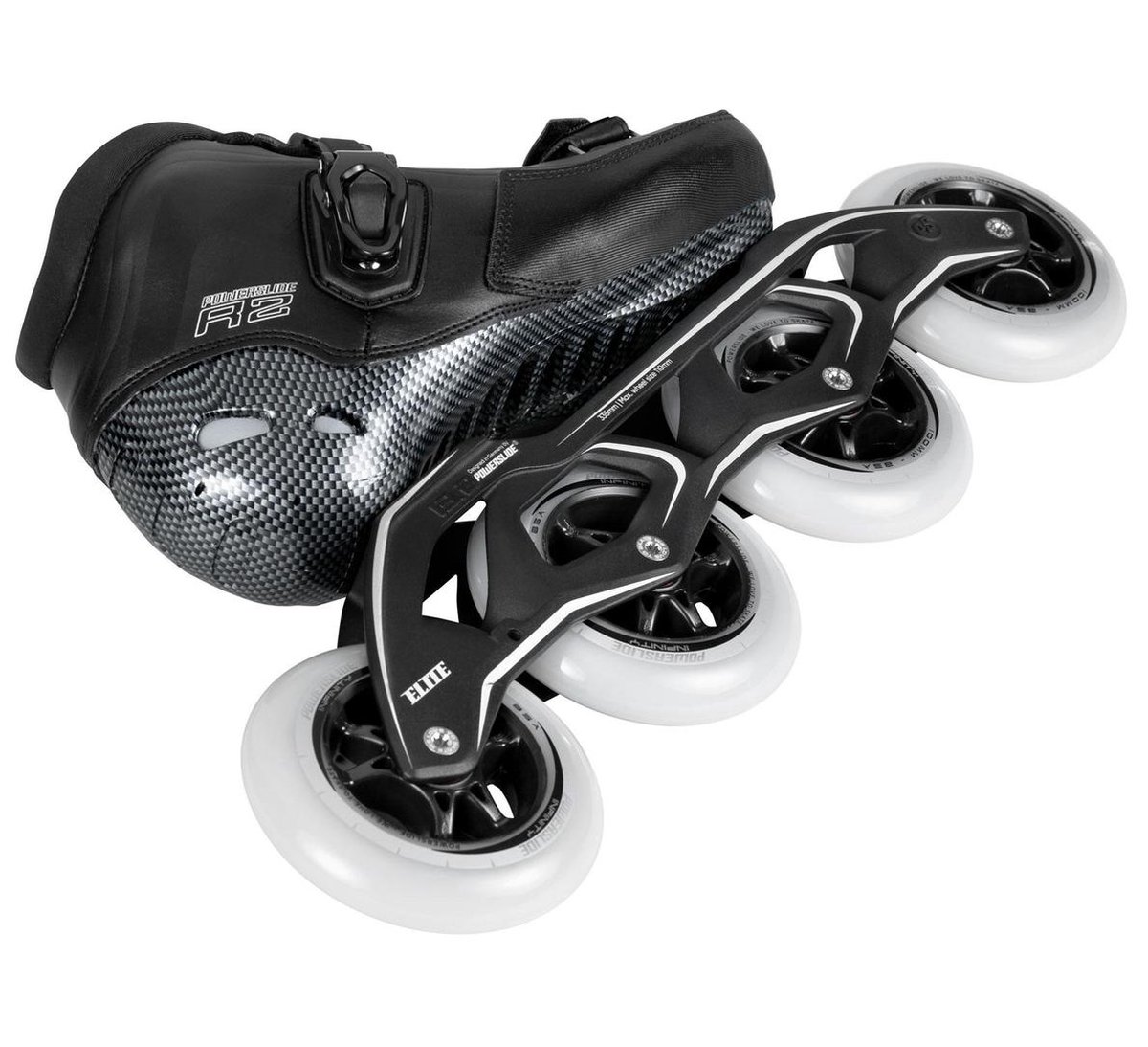Powerslide Powerslide R2 100 Inlineskates - Maat 46 - Unisex - zwart/wit