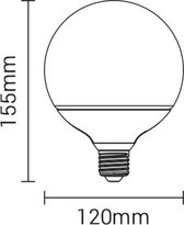 LED Plastic Bulb G120 E27
