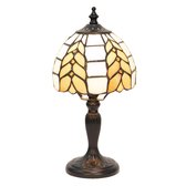 Lampe de table Tiffany | Ø 14 * 29 cm E14 / max 1 * 40W | Multicolore | Vitrail | Art Déco | LumiLamp | 5LL-5992