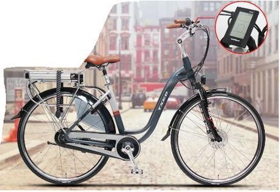 Alvast parfum helling Doornbikes Travel Light - e-bike elektrische fiets - middenmotor Bafang 250  W - maat... | bol.com