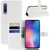 Litchi Texture horizontale flip lederen tas voor Xiaomi Mi9 SE, met portemonnee en houder en kaartsleuven (wit)