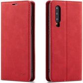 For Huawei P30 Forwenw Dream Series Oil Edge Strong Magnetism Horizontal Flip Leather Case with Holder & Card Slots & Wallet & Photo Frame (Red)
