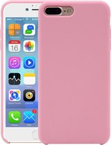 Pure Color vloeibare siliconen hoes voor iPhone 8 Plus & 7 Plus (roze)