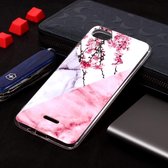 Marmeren patroon Soft TPU Case voor Xiaomi Redmi 6A (Plum Blossom)
