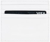 Kalfsleren creditcardhouder – zuiver wit