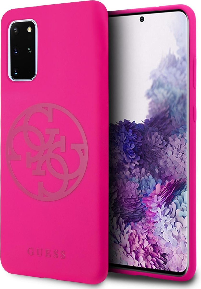 Fuschia hoesje van Guess - Backcover - Samsung Galaxy S20 Plus - GUHCS67LS4GFU