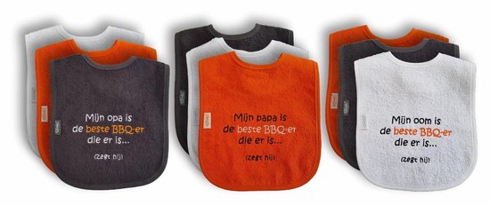 Witte slab met "Mijn opa is de beste bbq-er die er is... (zegt hij)" van Pukki — afbeelding 3
