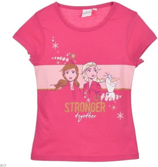 Disney Frozen 2 - t-shirt - roze -maat 110