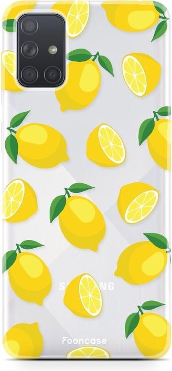 Samsung Galaxy A51 hoesje TPU Soft Case - Back Cover - Lemons / Citroen / Citroentjes
