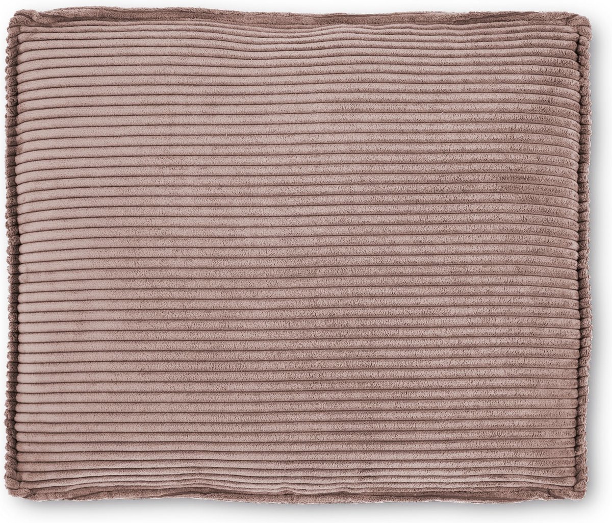 Kave Home Blok kussen in roze corduroy met brede naad 50 x 60 cm