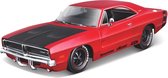 MAISTO Dodge CHARGER R/T 1969 1:24 - rood/zwart