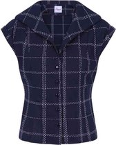 Dancing Days Mouwloze top -L- CHILL CHECKS Blauw