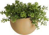 Present Time Bloempot Wand Globe 14,5 X 9,8 Cm Keramiek Bruin
