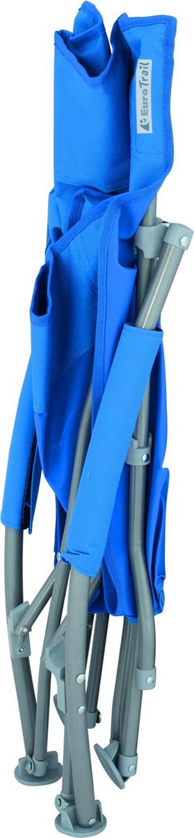 Eurotrail Campingstoel / strandstoel St. Tropez - Blauw van Eurotrail — afbeelding 5