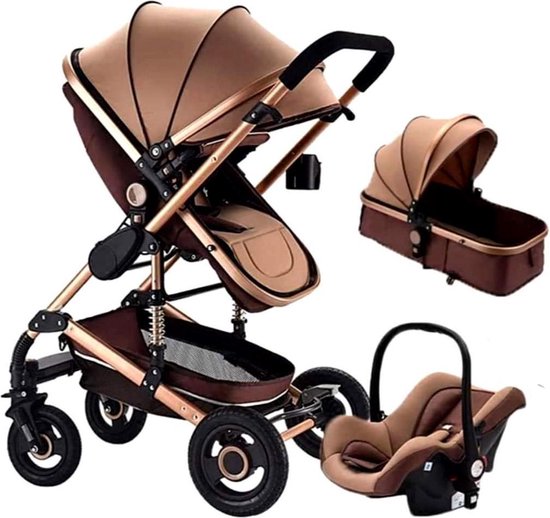 voorzichtig Uitleg De waarheid vertellen Kinderwagen/ Poussette/ Baby Stroller - 3 in 1 - Kinderwagen + Slaapbed +  Autostoel:... | bol.com