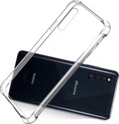 Samsung Galaxy A41 transparant siliconen hoes / achterkant met uitgestoken hoeken / anti shock / anti schok van het Merk FB Telecom Groothandel in telefoon accessoires