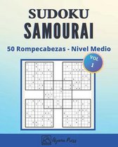SUDOKU Samurai - 50 Rompecabezas - En nivel Medio