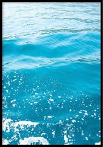 Poster Zeewater - 30x40cm met Fotolijst – Natuur Poster – Ingelijst