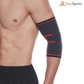 Aolikes Elleboog brace band - Zwart / Oranje - Universeel - maat L