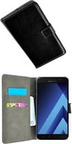 Samsung Galaxy A5 (2017) smartphone hoesje wallet book style case zwart