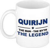 Quirijn The man, The myth the legend cadeau koffie mok / thee beker 300 ml