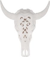 Buffelschedel skull wit 44 cm