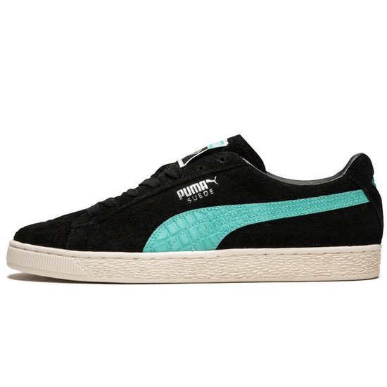 puma suede zwart wit