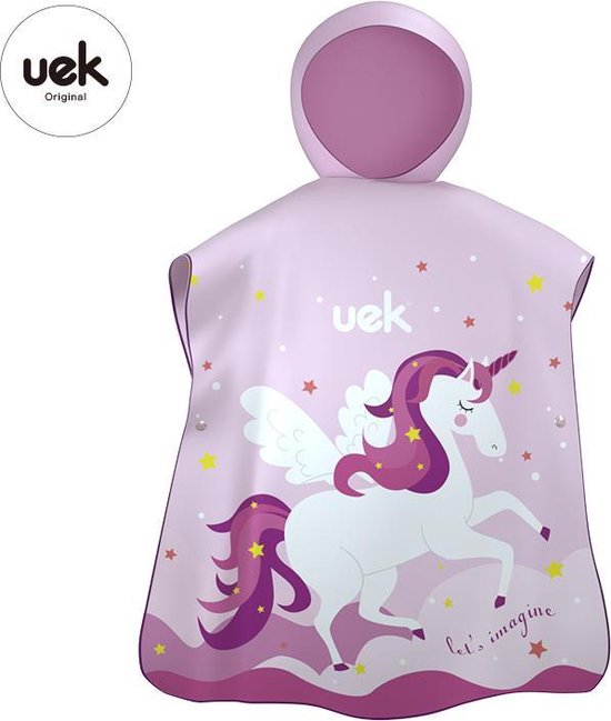 Uek Kids - Peignoir Unicorn - Poncho de Bain - Serviette de Plage | bol.com