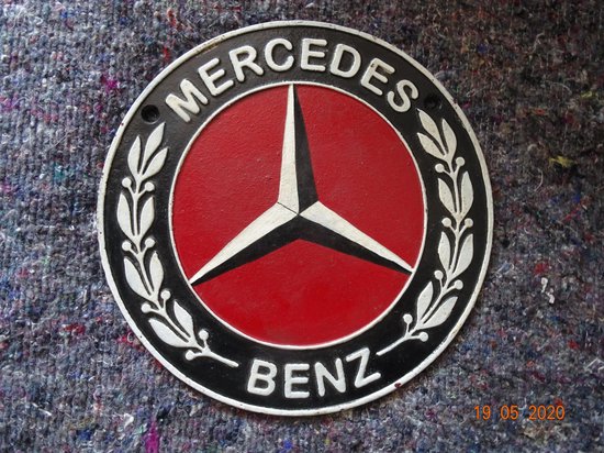 Mercedes Benz muurbord gietijzer reclame | bol.com