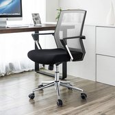 Kantoorstoel - Design Bureaustoel - Mesh  - Ergonomisch - Kantoorstoel - Extra comfort - Zwart / Grijs