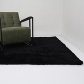 Vloerkleed Xilento Velvet Zwart | 200 x 300 cm