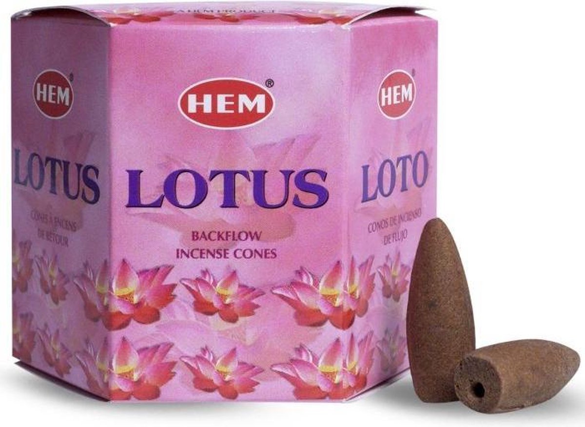 HEM Wierookkegels Backflow Lotus