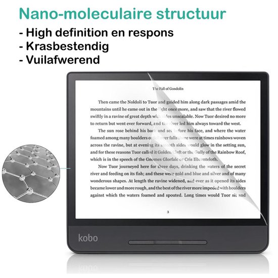 Kobo Libra H20 Screenprotector - Kobo Libra H20 Ereader Screen Protector - 2 Stuks
