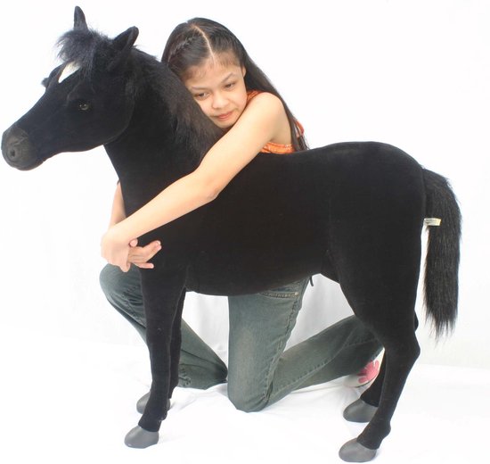 Paard zwart S 4058 lxbxh = 97x30x97cm