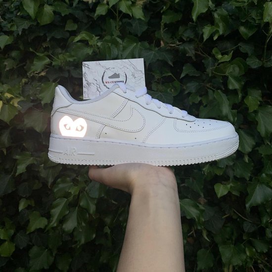 Custom Nike Air force 1 sneakers CDG (in alle maten beschikbaar)  reflecterend comme... | bol.com