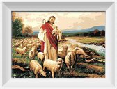 Artstudioclub®  Schilderen op nummer volwassenen 40x50 cm Jezus en kudde schapen