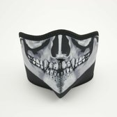 SKULL MASKER MONDKAPJE ZWART GRIJS