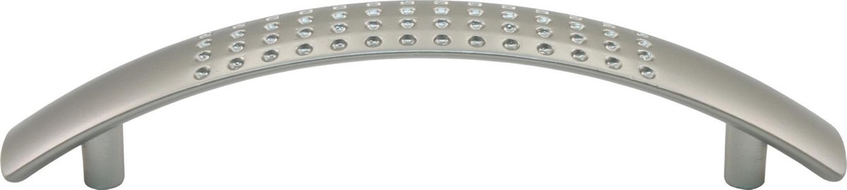 Starx Greep perfo - gebogen - 96mm - RVS-kleur