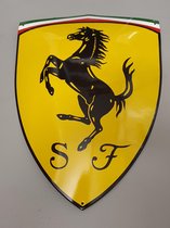 Ferrari reclame schild - emaille groot reclamebord