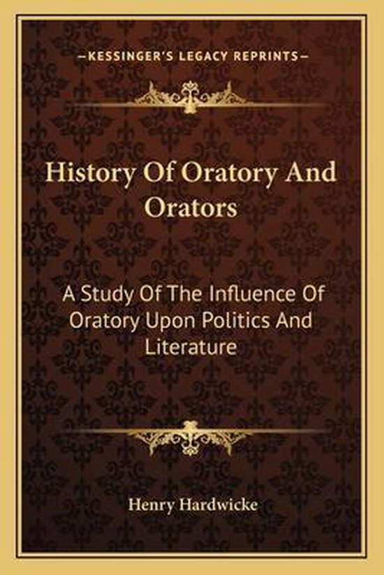 History of Oratory and Orators - cover