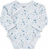 Pippi Babykleding Blauwe Overslag Romper Walrussen - 62