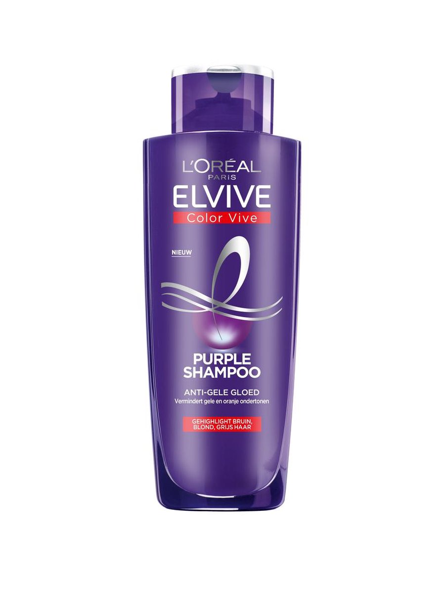 Blaast op Het spijt me cap L'Oréal Paris Elvive Color-Vive Purple Shampoo - 200 ml | bol.com